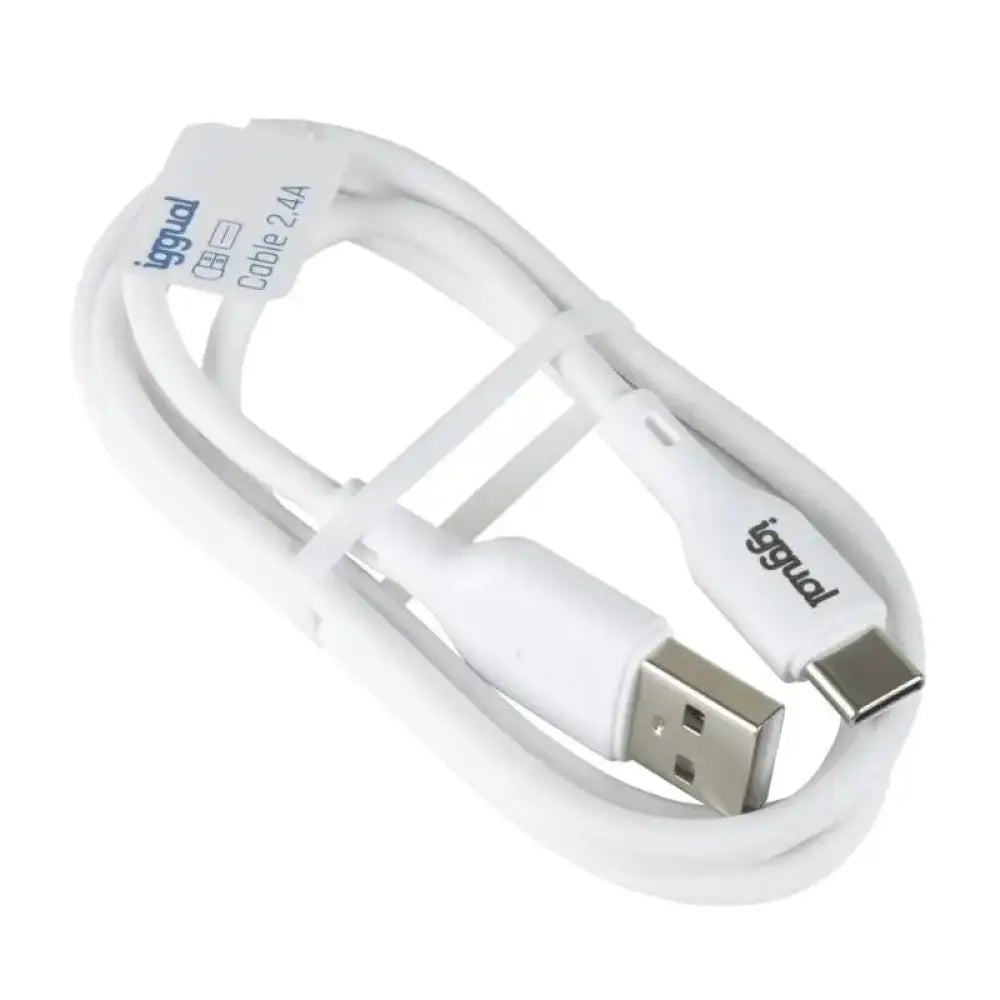 iggual cable USB-A/USB-C 100 cm blanco - detalle