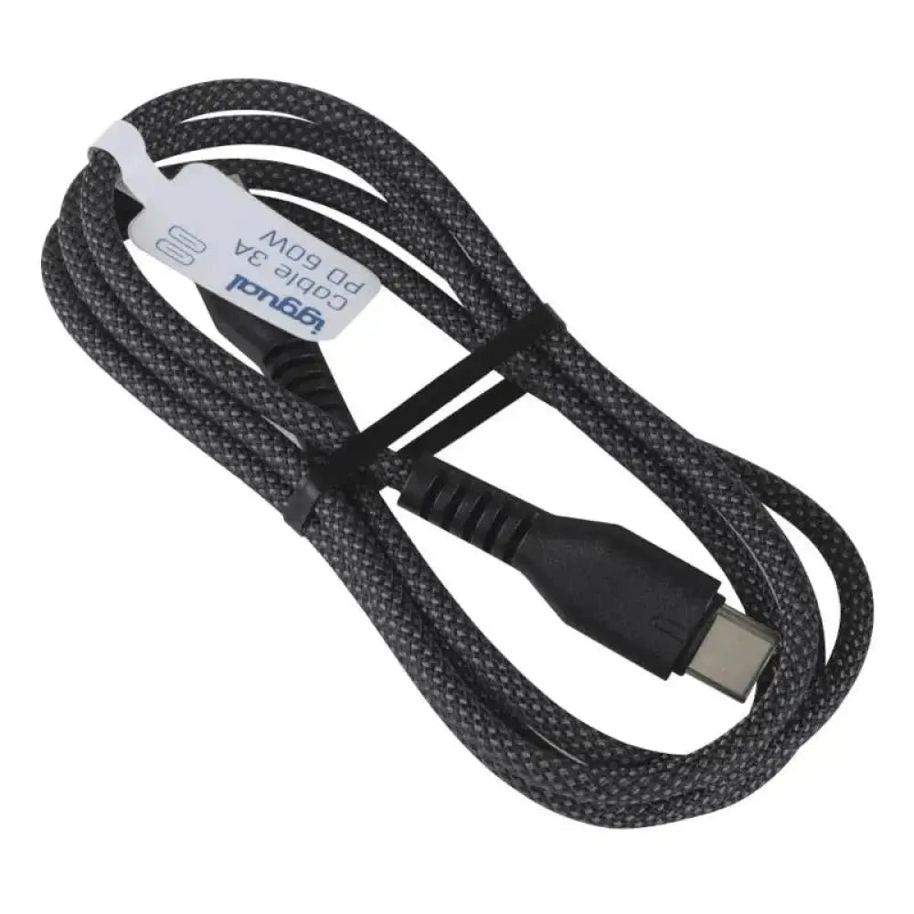 iggual Cable USB-C a tipo C 60W 3A 100 cm trenzado - detalle