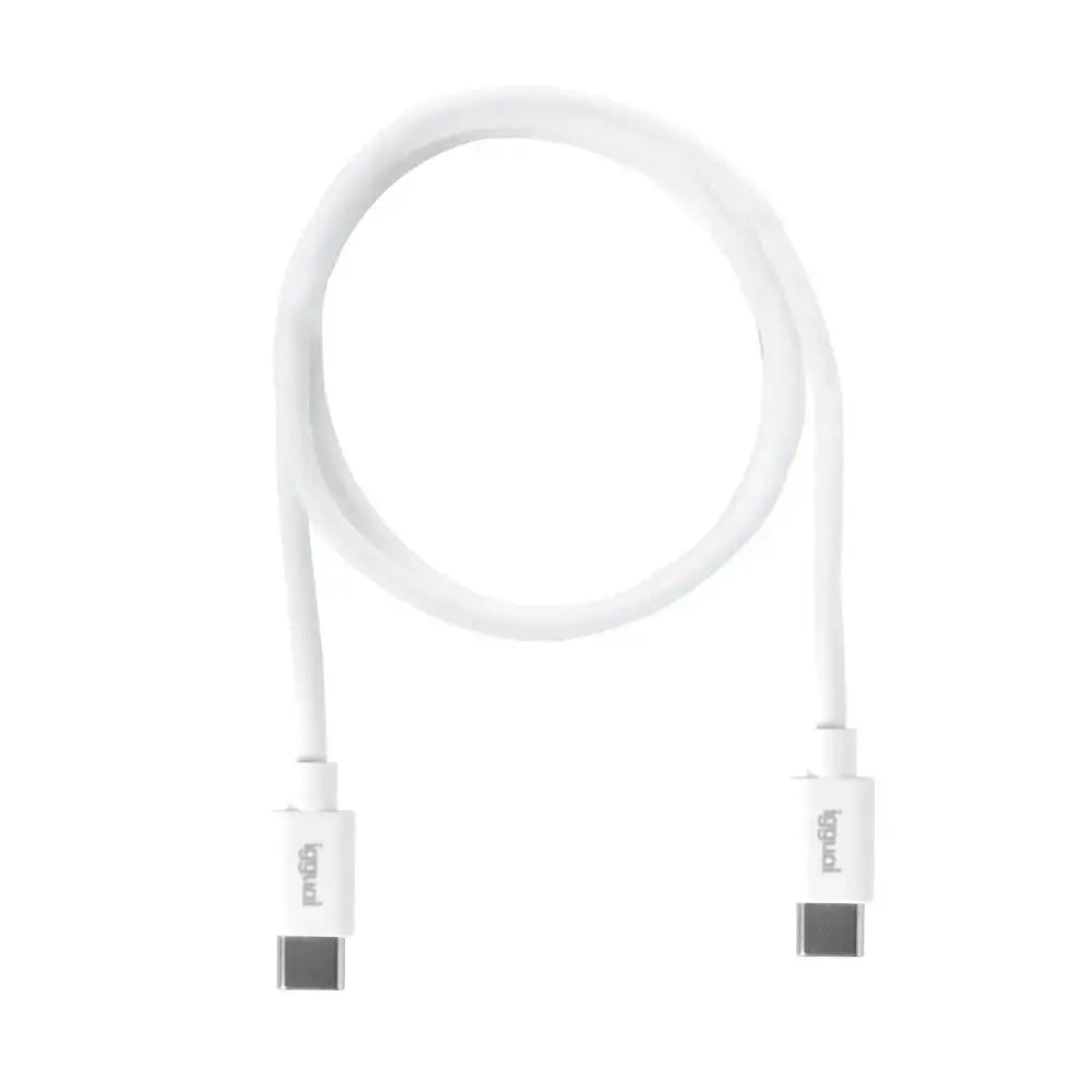 iggual Cable USB-C/USB-C 100 cm blanco Q3.0 3A 60W - detalle