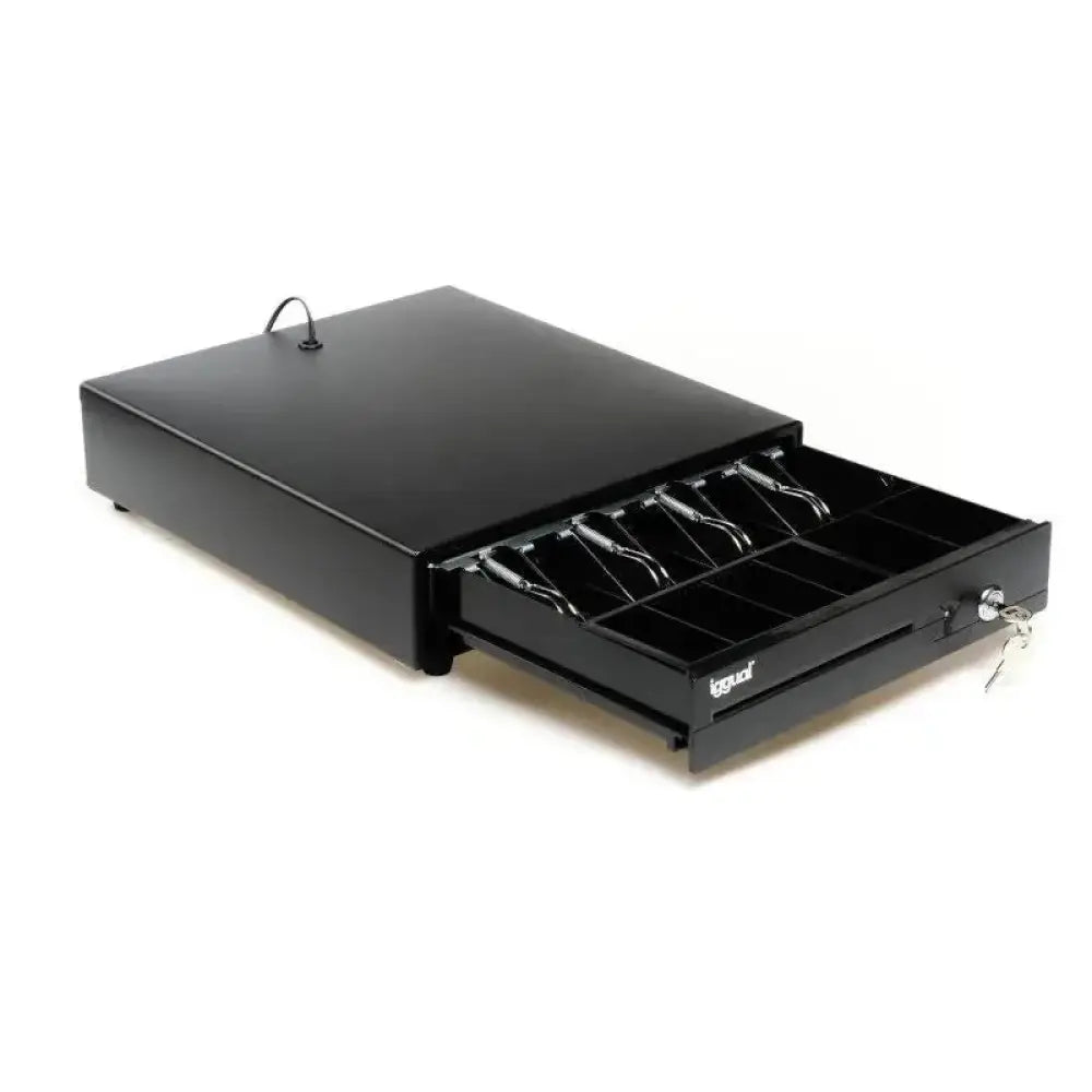 iggual Cajón Portamonedas IRON-10 38cm 4+6 negro - detalle