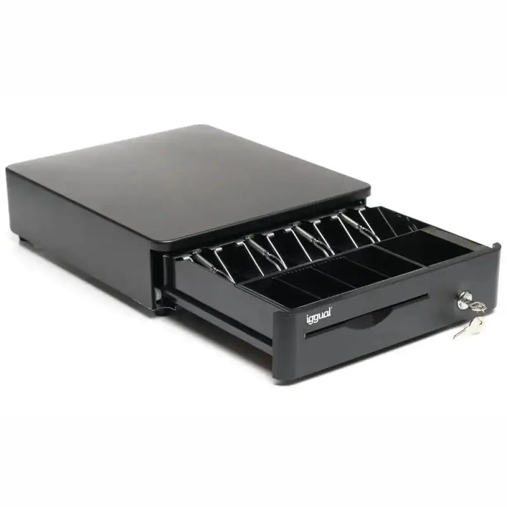 iggual Cajón Portamonedas IRON-10R 38cm 4+5 negro - detalle