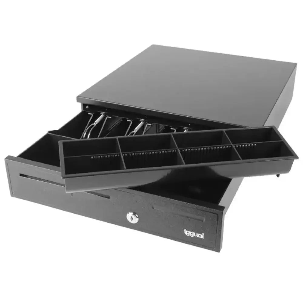 iggual Cajón portamonedas IRON-20 42cm 4+8 negro - detalle