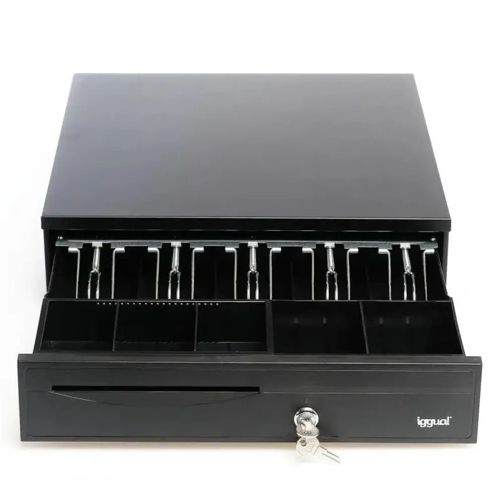 iggual Cajón Portamonedas IRON-30 42cm 5+5 negro - detalle
