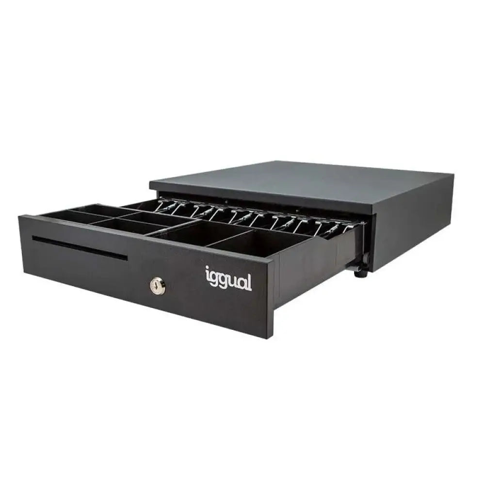 iggual Cajón Portamonedas IRON-35 42cm 5+6 negro - detalle