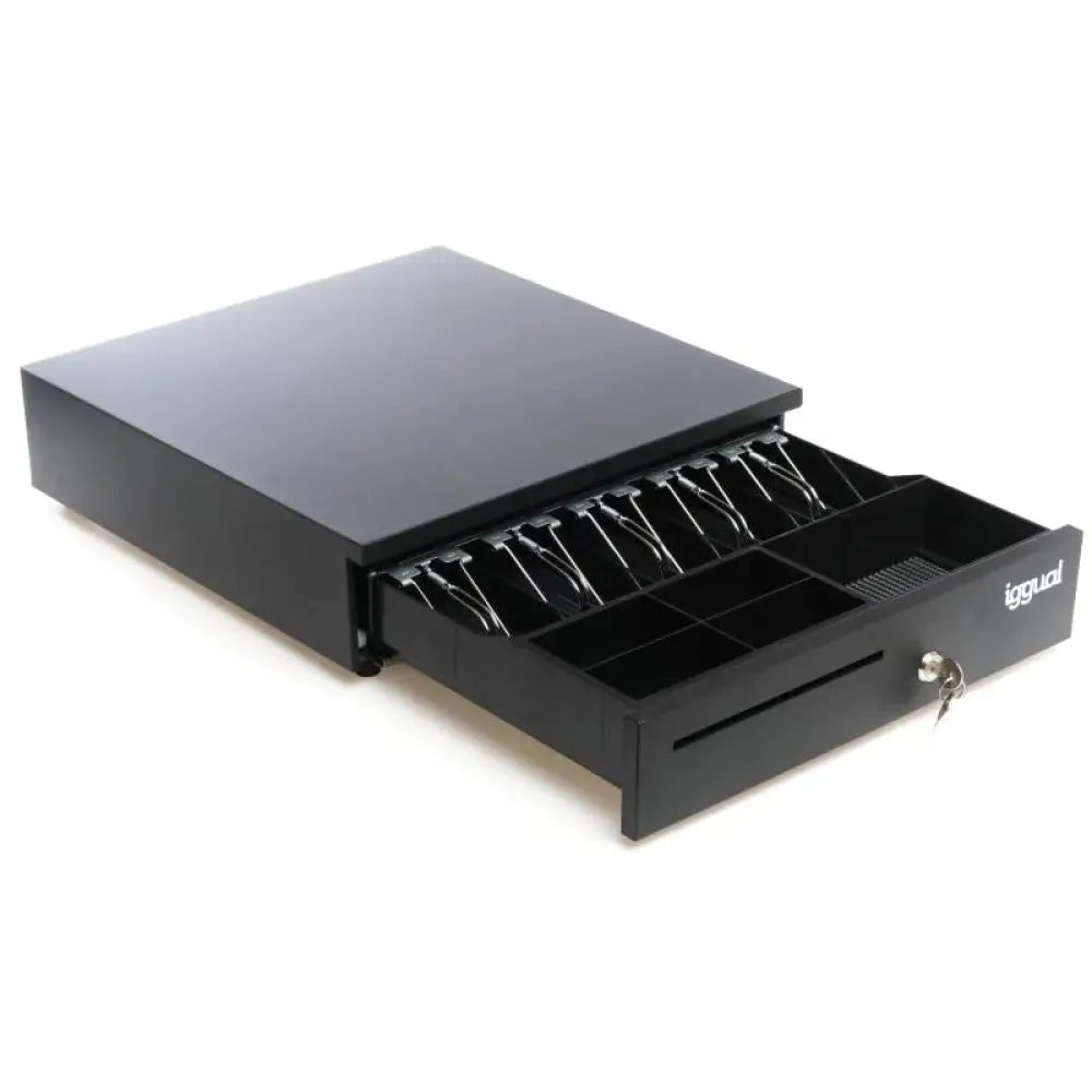 iggual Cajón Portamonedas IRON-35 42cm 5+6 negro - detalle