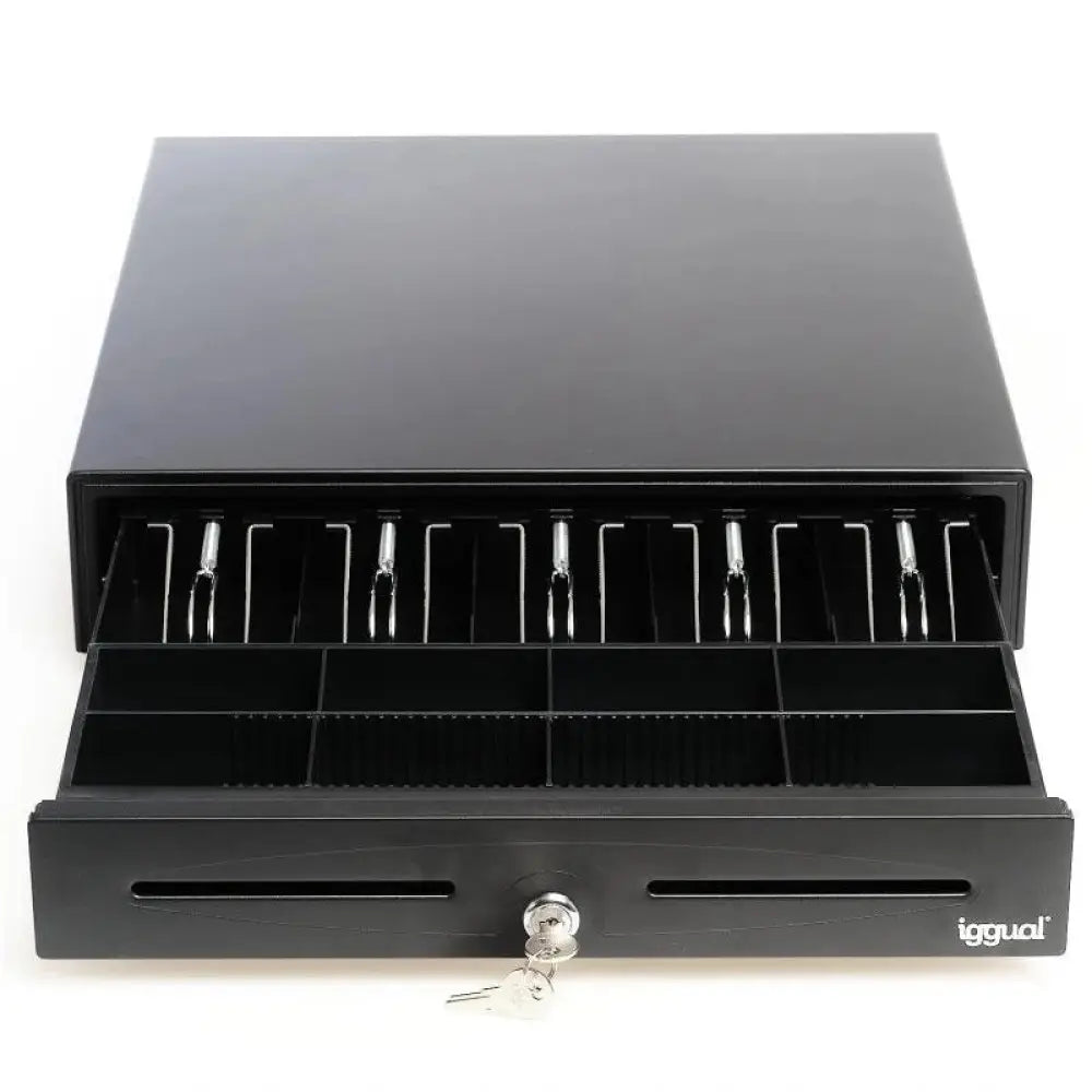 iggual Cajón Portamonedas IRON-70 44,5cm 5+8 negro - detalle