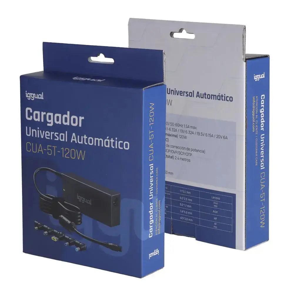 iggual Cargador Universal Automático CUA-5T-120W - detalle