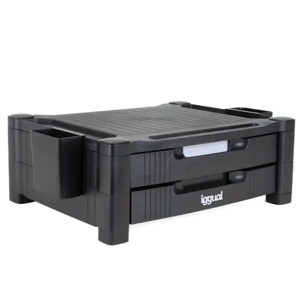 iggual EM2C Elevador monitor 2 cajones negro - detalle