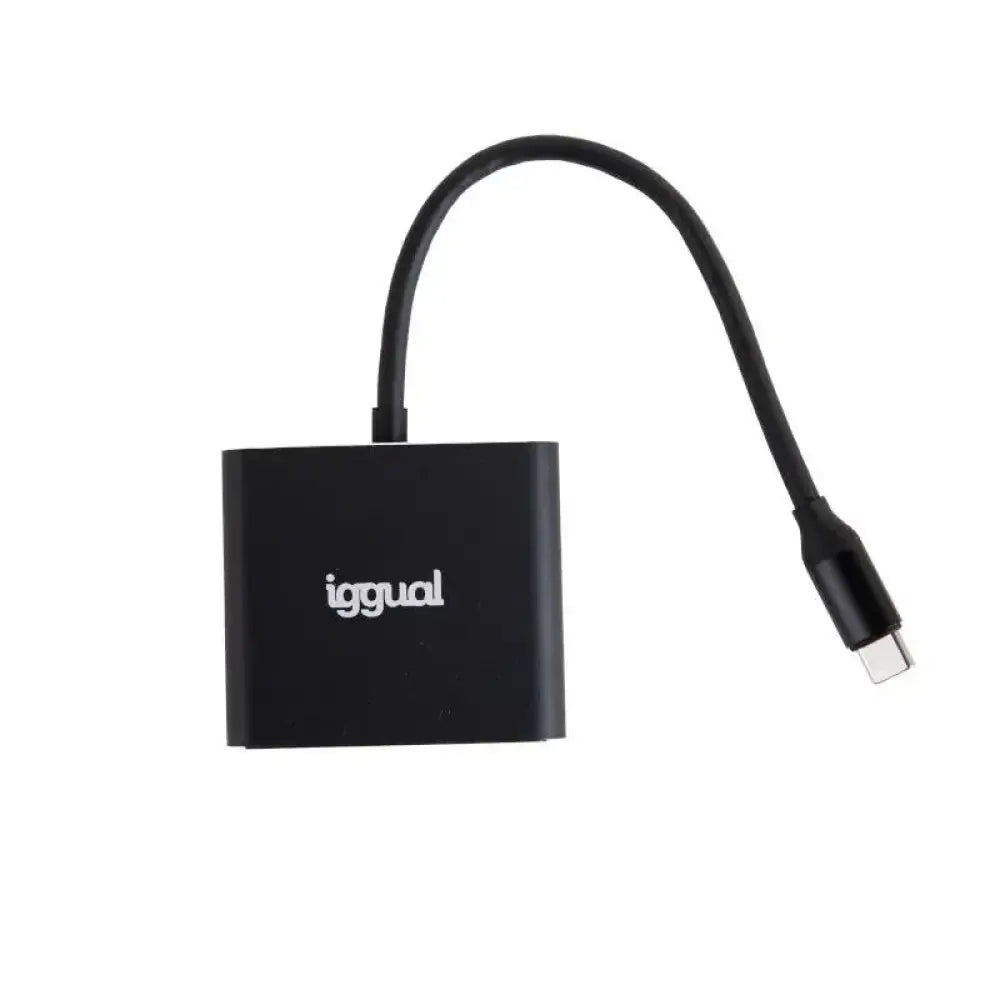 iggual Hub tipo C 3 en 1 HDMI USB3.0 PD100W - detalle