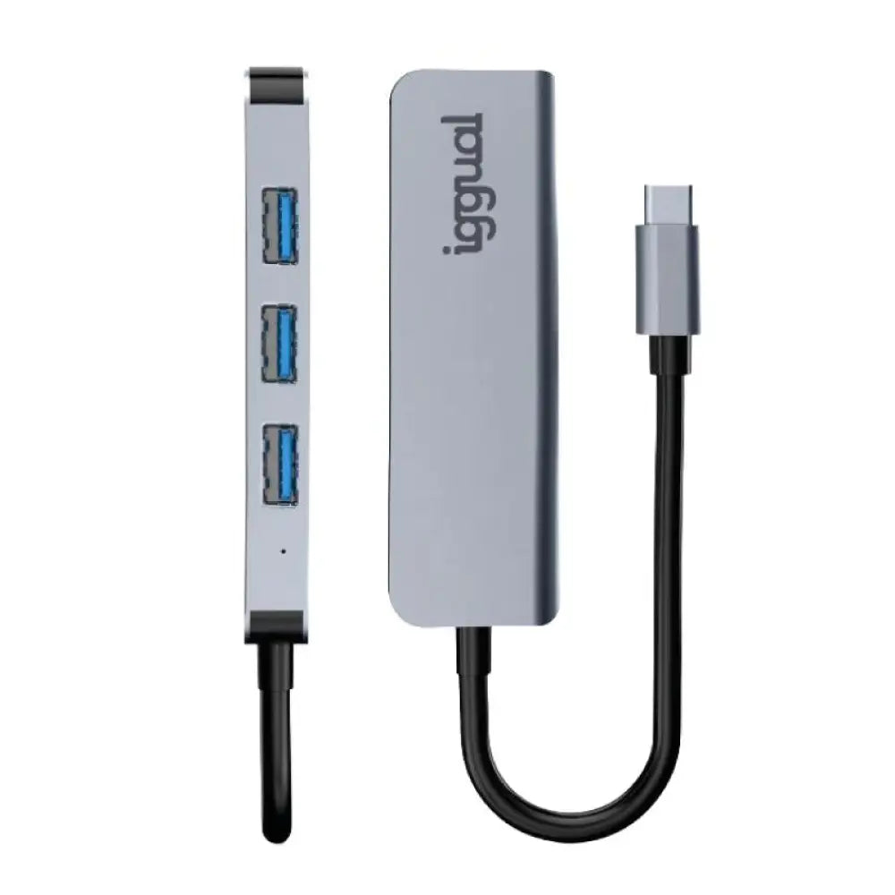 iggual Hub USB 3.0 tipo C x 4 puertos USB-A 3.0 - detalle