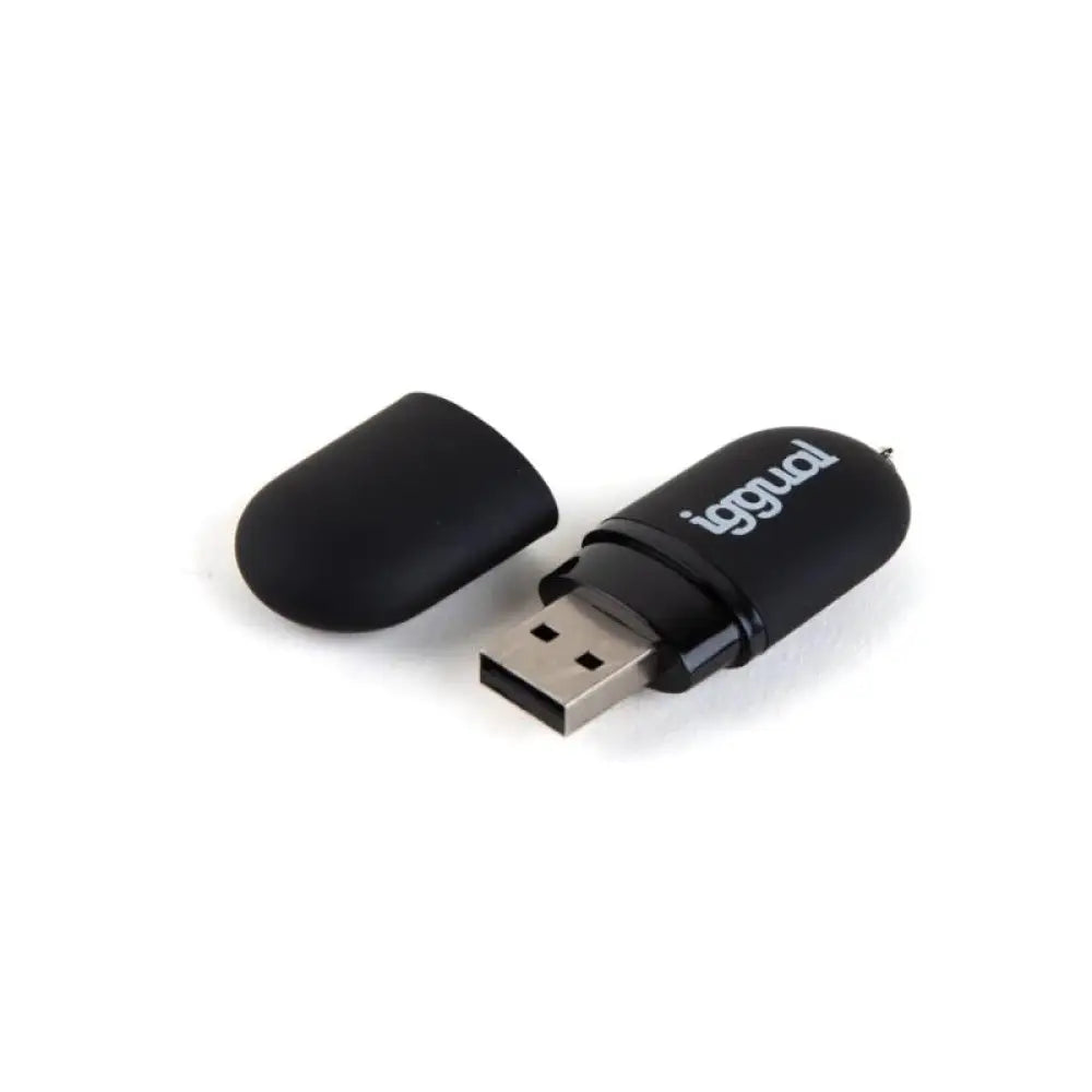 iggual Lápiz USB 2.0 16GB PEN16 negro con tapa - detalle