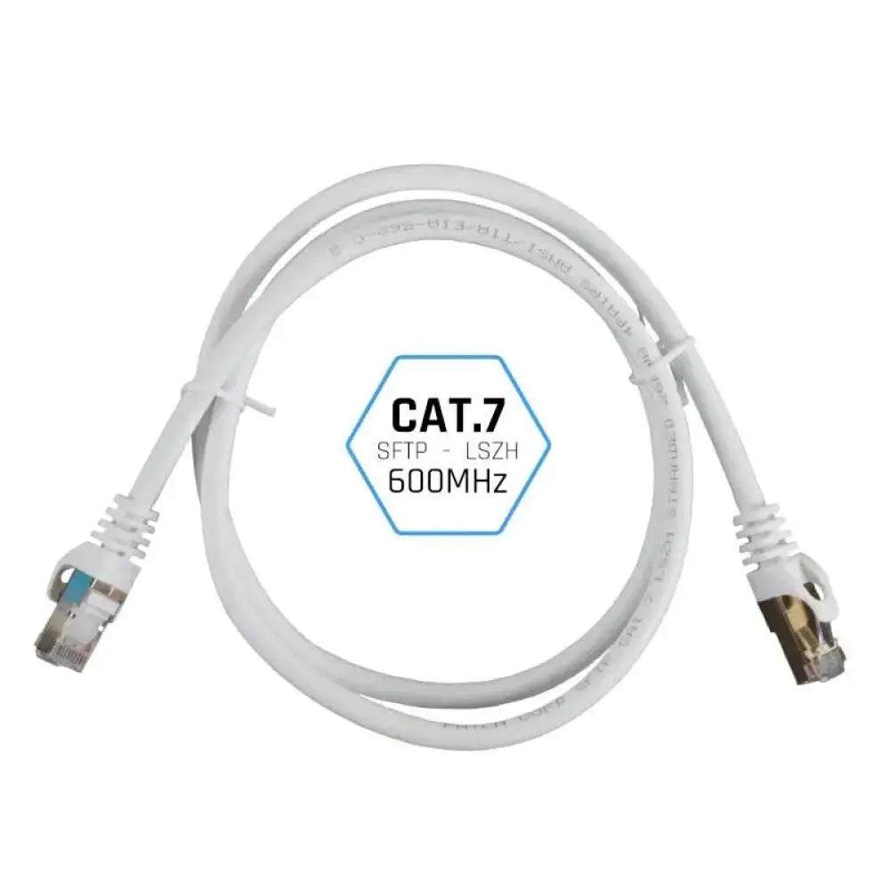iggual Latiguillo CAT7 SFTP LSZH 10 metros blanco - detalle