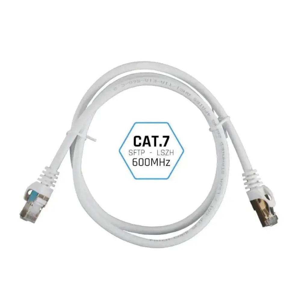 iggual Latiguillo CAT7 SFTP LSZH 15 metros blanco - detalle
