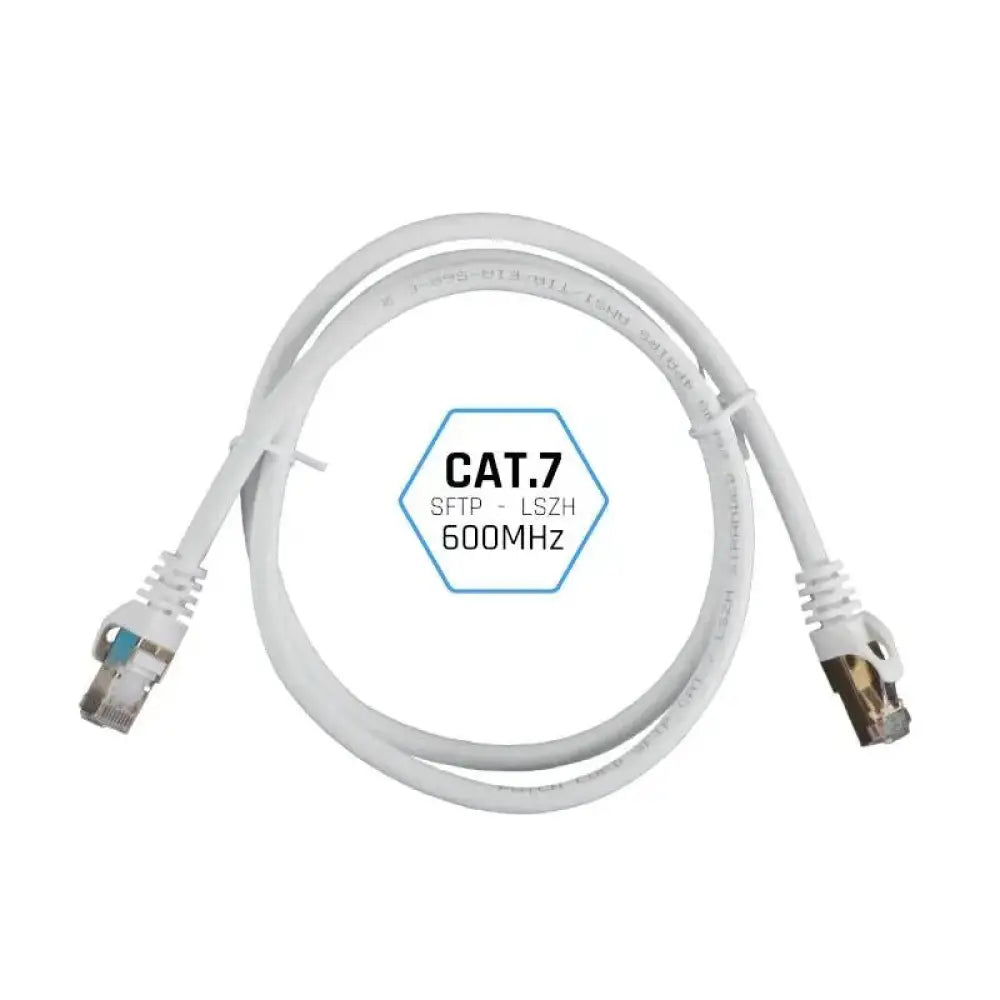 iggual Latiguillo CAT7 SFTP LSZH 5 metros blanco - detalle