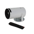 Proyector portátil IGGUAL Mini con resolución MP, HDMI, WiFi, Bluetooth y compatibilidad Android, muestra la pantalla en la imagen.