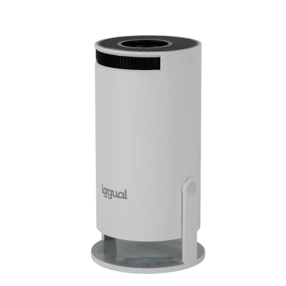 Proyector compacto IGGUAL Mini con resolución MP720p, conexión HDMI, WiFi, Bluetooth y compatibilidad Android, en uso.