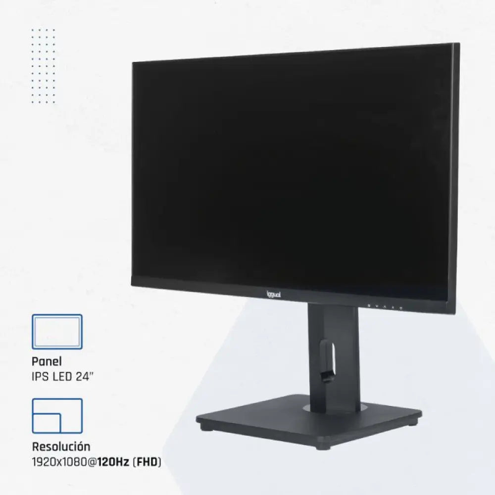 iggual Monitor 24" VGA HDMI 120Hz pivotante AA MM - detalle