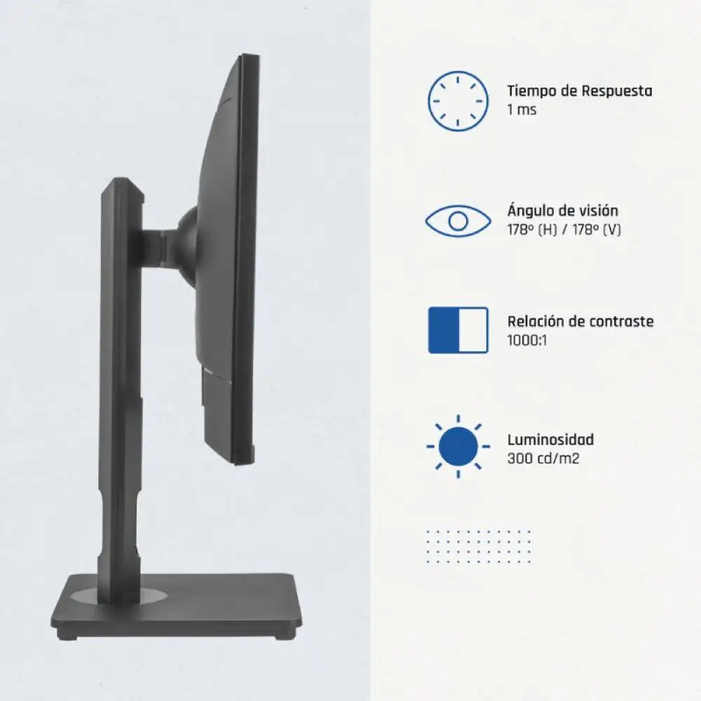 iggual Monitor 24" VGA HDMI 120Hz pivotante AA MM - detalle