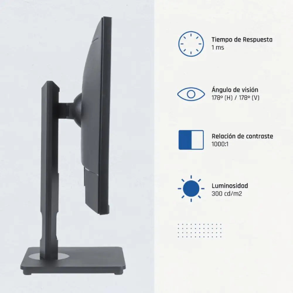 iggual Monitor 27" VGA HDMI 120Hz pivotante AA MM - detalle