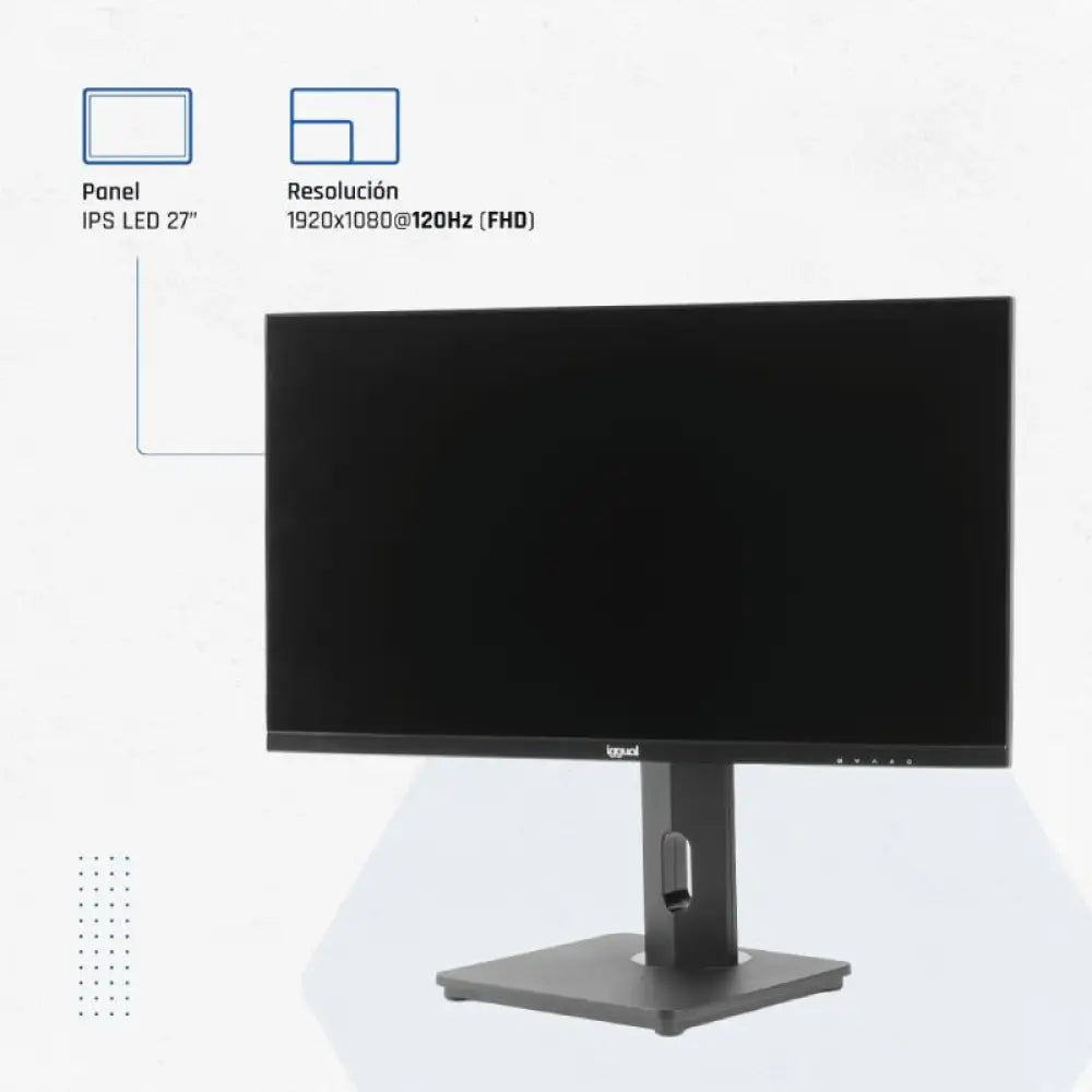 iggual Monitor 27" VGA HDMI 120Hz pivotante AA MM - detalle