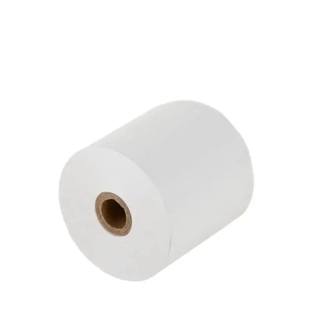 Cinco rollos de papel térmico sin BPA de IGGUAL, tamaño 57x57 mm, ideales para recibos y tickets.