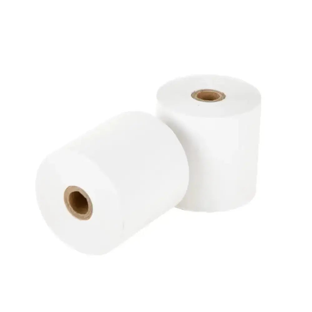 Cinco rollos de papel térmico sin BPA de la marca IGGUAL, tamaño 57x57 mm, para recibos o tickets.