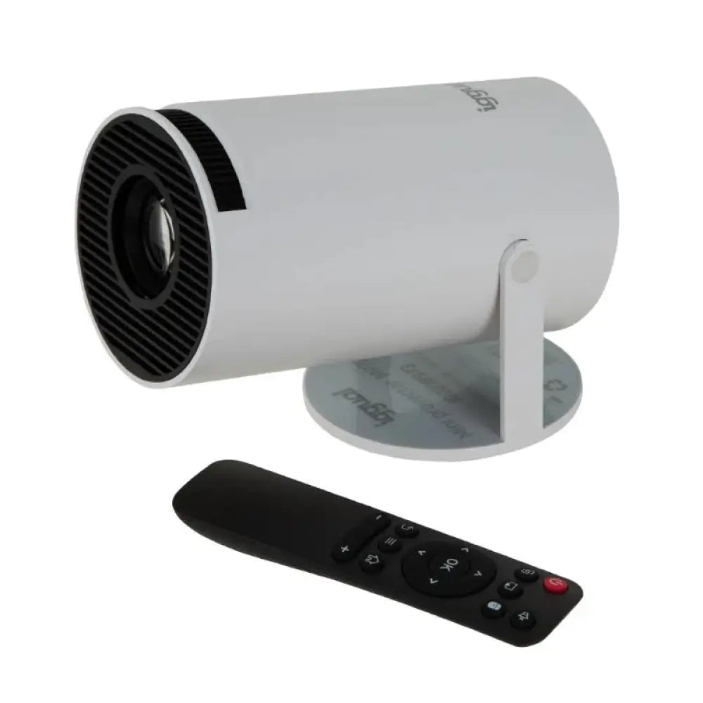 Proyector portátil IGGUAL Pack mini con pantalla plegable de 120 pulgadas, ideal para ver videos y presentaciones en casa.
