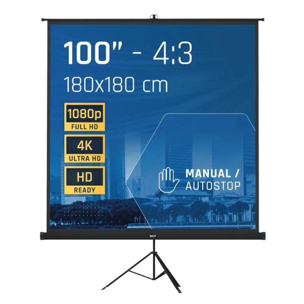 iggual Pantalla 100" 180x180 cm con trípode+bolsa - detalle