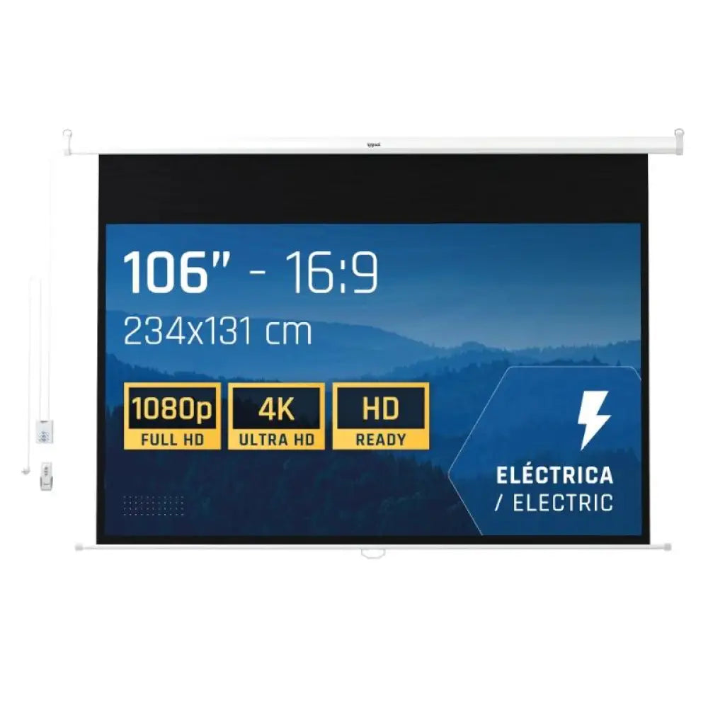 iggual Pantalla eléctrica 16:9 106" 234x131 cm - detalle