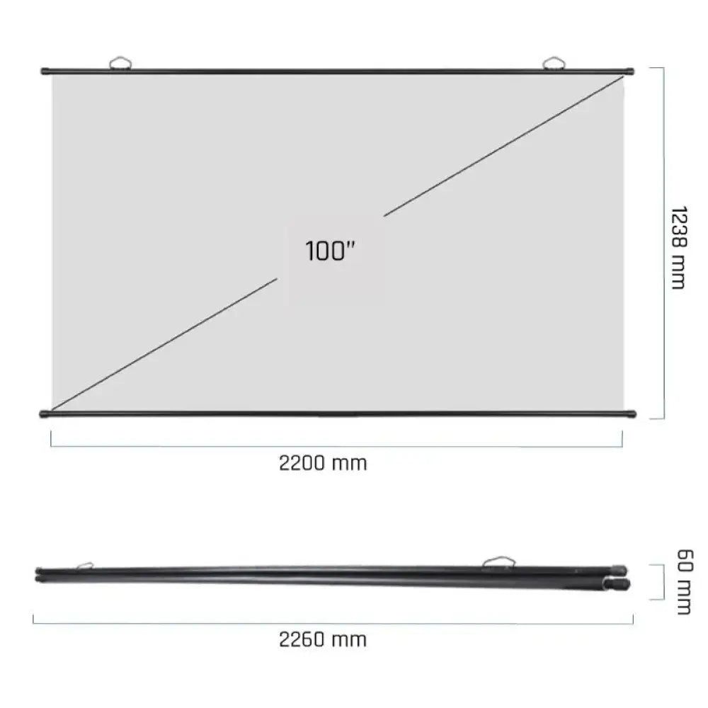 iggual Pantalla enrollable manual 100"16:9 PEM100p - detalle