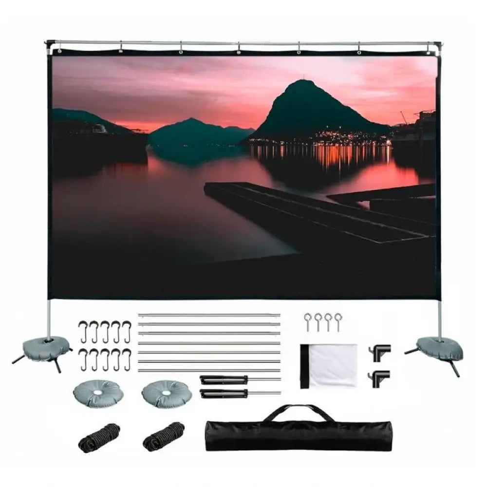 iggual Pantalla exterior portable 100" 221x124 cm - detalle