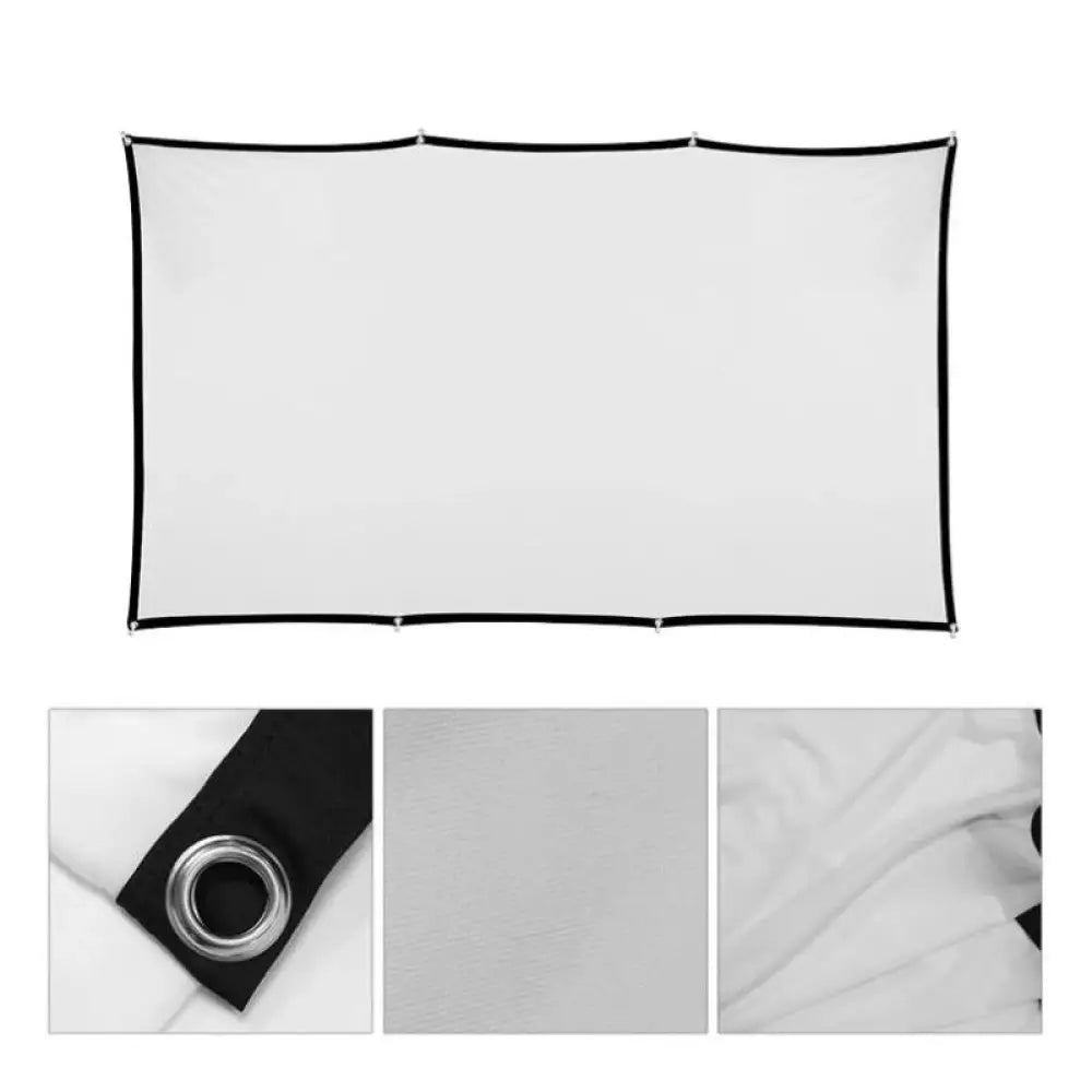 Pantalla plegable ECO-COST IGGUAL de 120 pulgadas y relación 16:9, ideal para presentaciones y eventos interactivos.