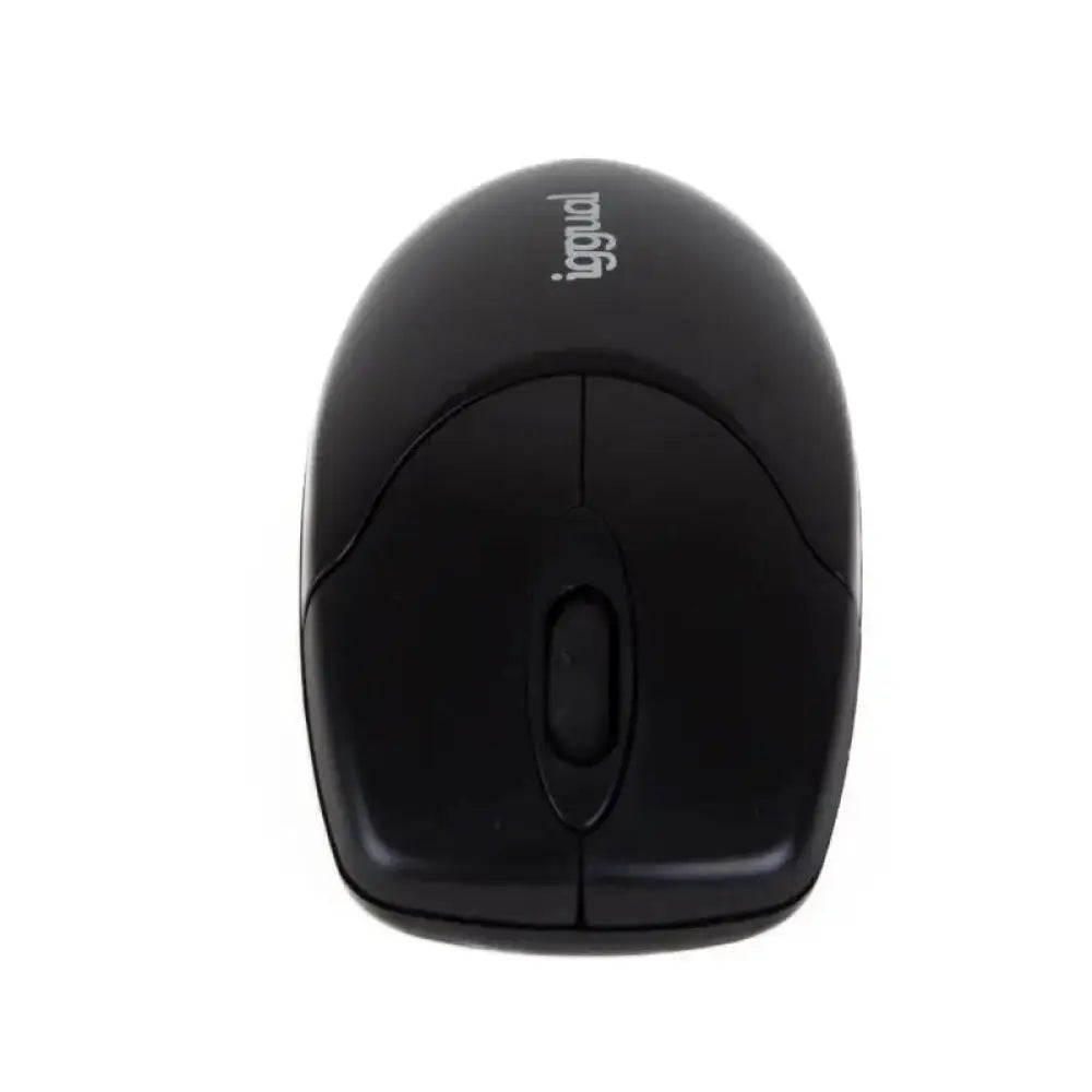 Ratón inalámbrico IGGUAL WOM-BASIC2 en color negro con sensibilidad de 1000 DPI, diseño ergonómico y conectividad inalámbrica.