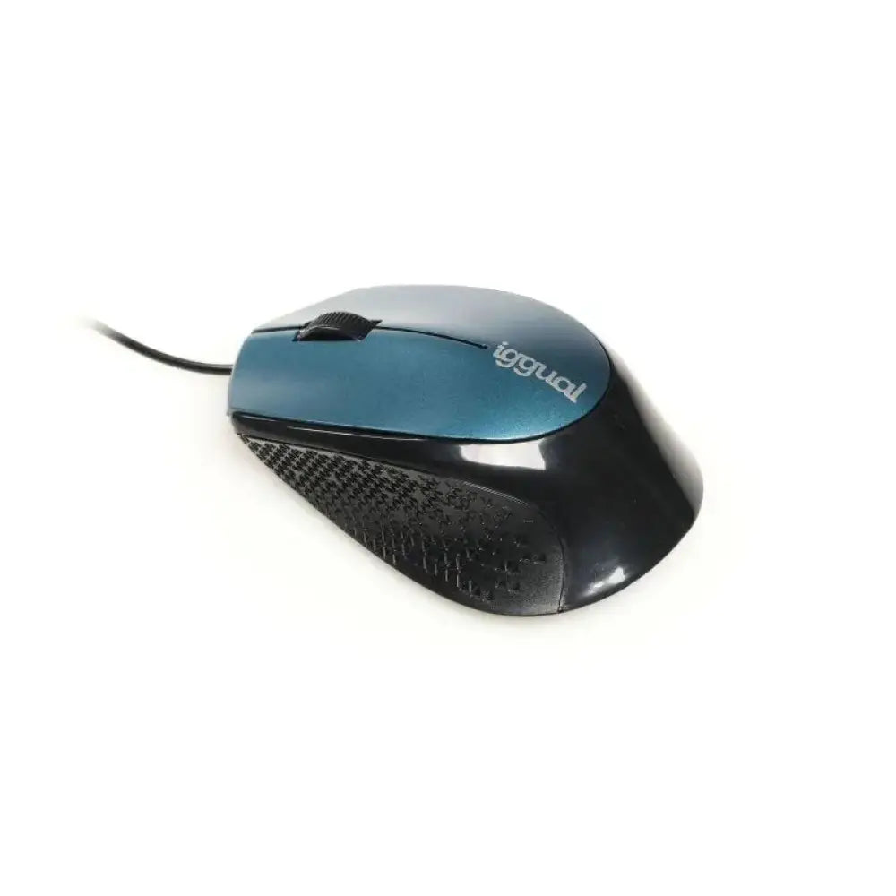 iggual Ratón óptico COM-ERGONOMIC-R-800DPI azul - detalle