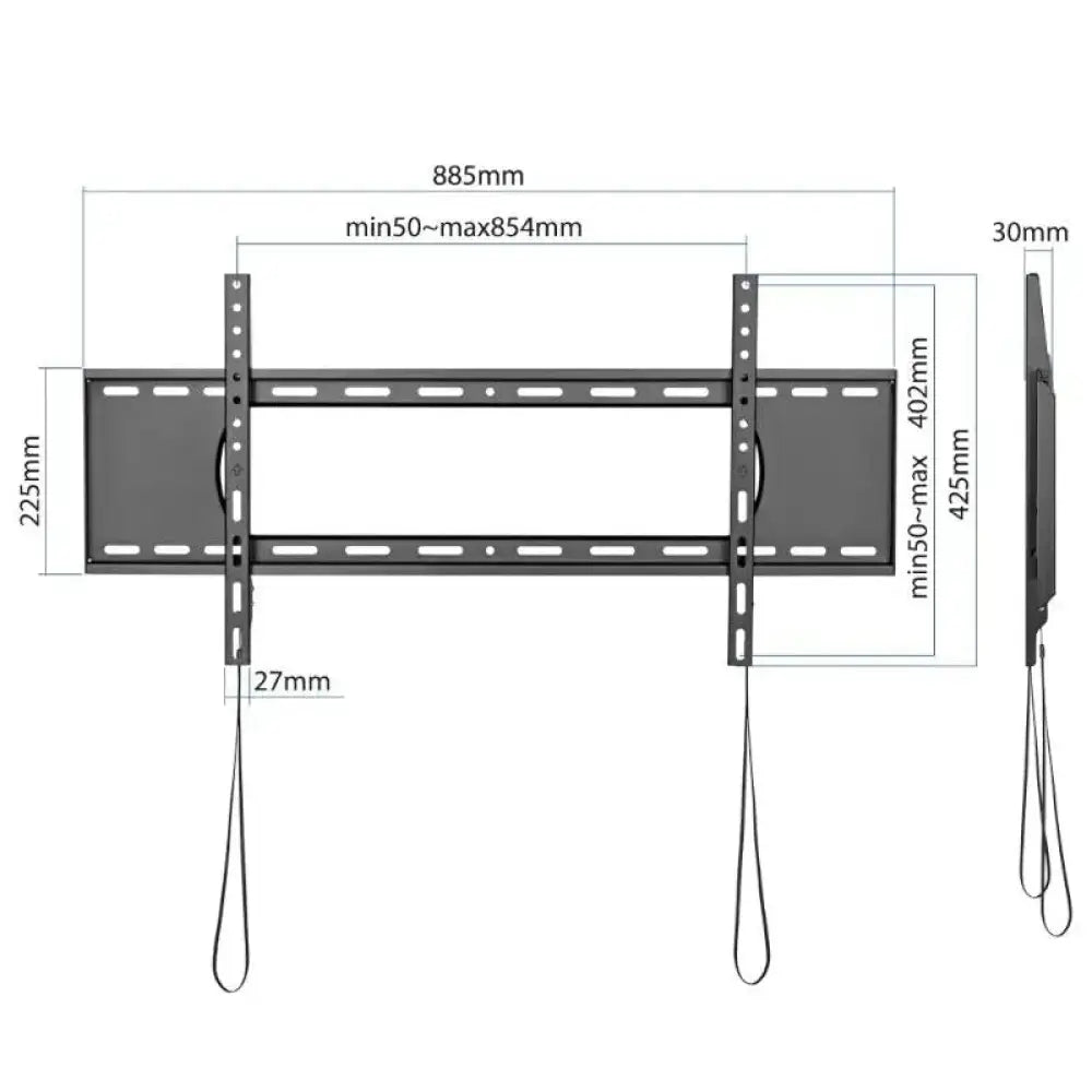 iggual SPTV86 Soporte TV pared Fijo 43"-90" 80kg - detalle