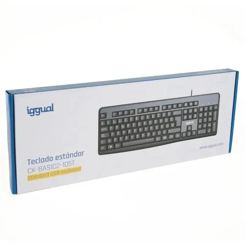 iggual Teclado estándar CK-BASIC2-105T negro - detalle
