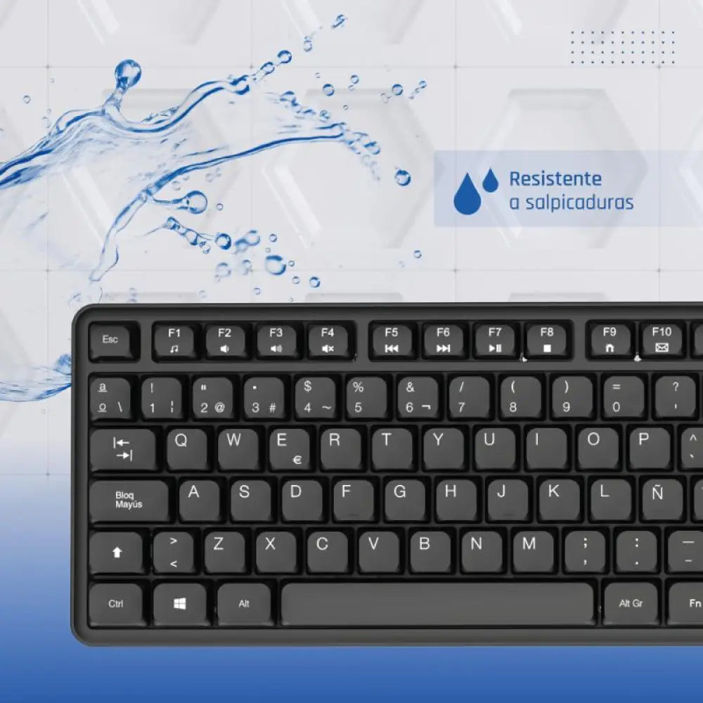 iggual Teclado USB estándar CK-SILENT-105T negro - detalle