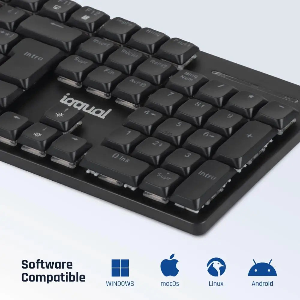 iggual Teclado USB mecánico CK-MECHA-105T negro - detalle