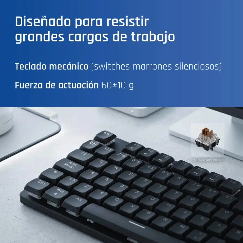 iggual Teclado USB mecánico CK-MECHA-105T negro - detalle