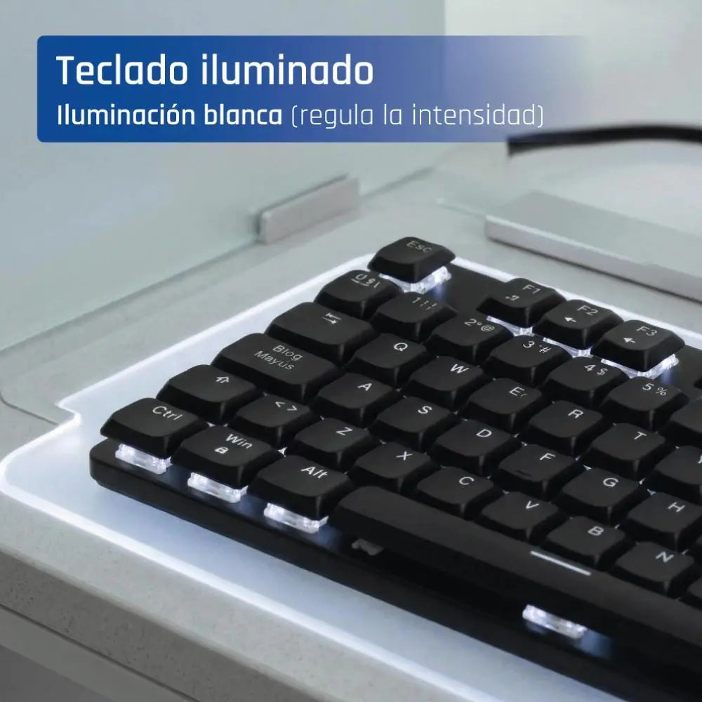 iggual Teclado USB mecánico CK-MECHA-105T negro - detalle