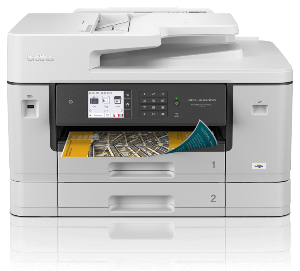 IMPRESORA BROTHER MFCJ6940DW MULTIFUNCION TINTA COLOR WIFI DUPLEX - detalle