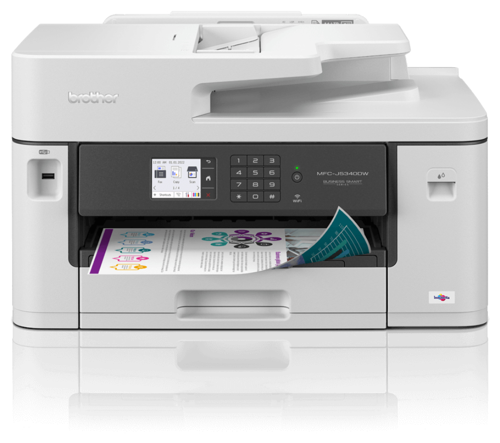 IMPRESORA BROTHER MULTIFUNCION A3 MFC-J5340DWE WIFI/ FAX/ DUPLEX/ BLANCA - detalle