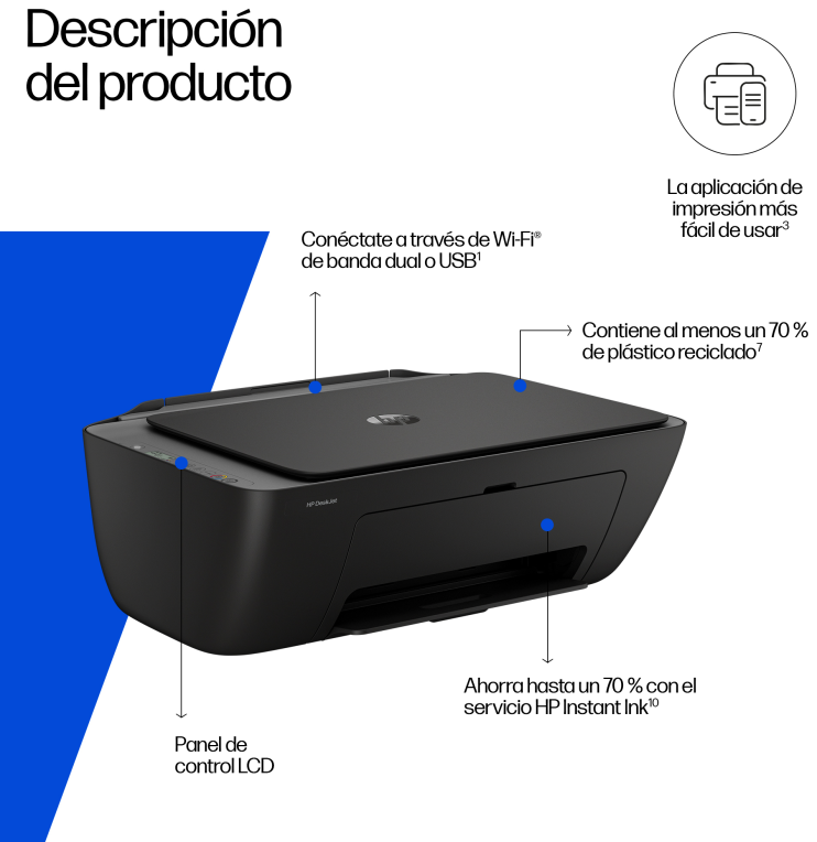 IMPRESORA HP 2920 MULTIFUNCION INJET DESKJET - detalle
