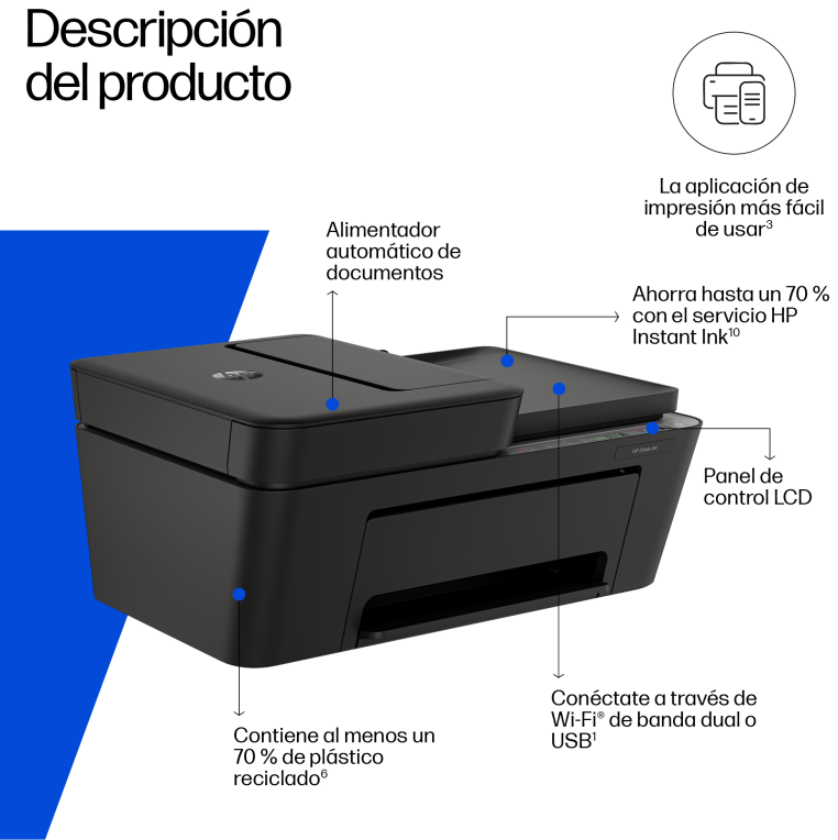 IMPRESORA HP 4320 MULTIFUNCION INKJET DESKJET - detalle