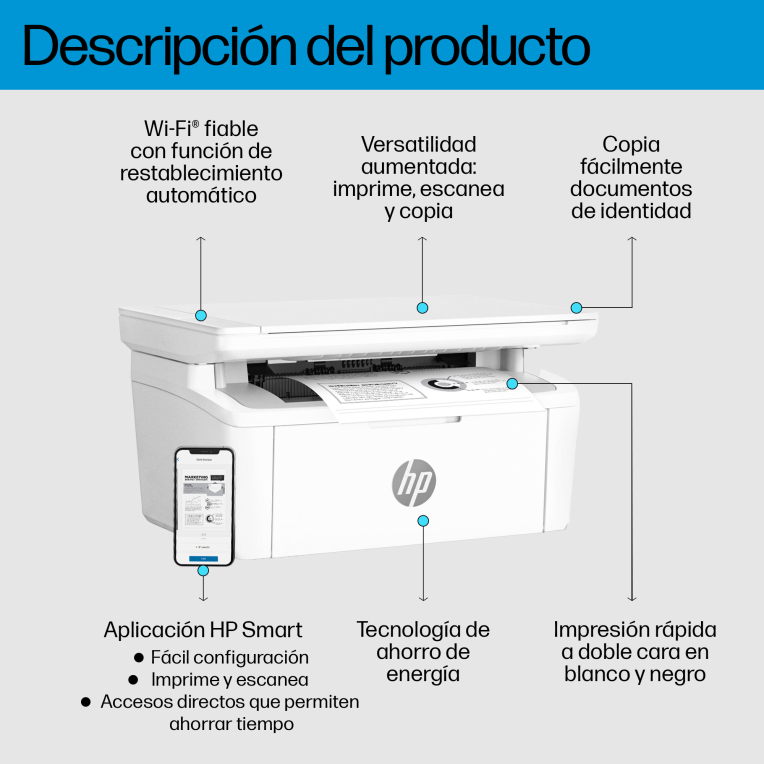 IMPRESORA HP LASERJET M140w MFP - detalle