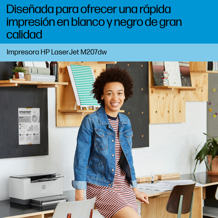 IMPRESORA HP LASERJET M207DW LASER MONOCROMO - detalle