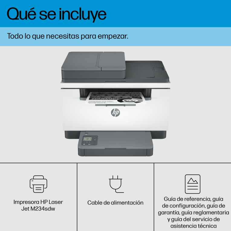 IMPRESORA HP LASERJET M234SDW MULTIFUNCION LASER MONOCROMO - detalle