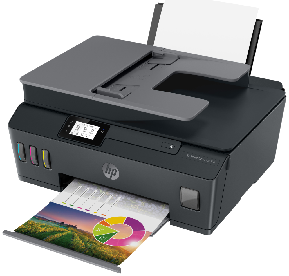 IMPRESORA HP multifuncion inkjet Smart Tank Plus 570 - detalle