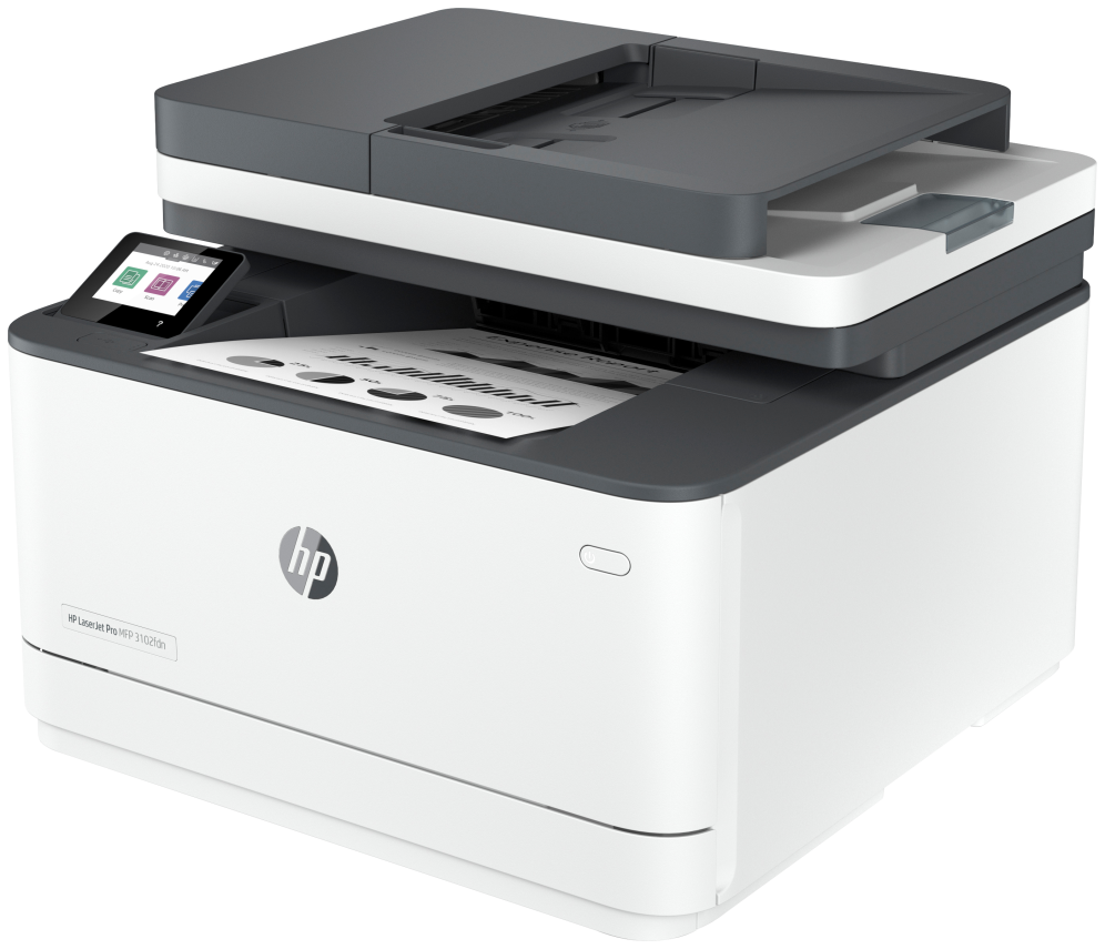 IMPRESORA HP MULTIFUNCION MONOCROMO LASERJET PRO 3102FDN FAX DUPLEX BLANCA - detalle