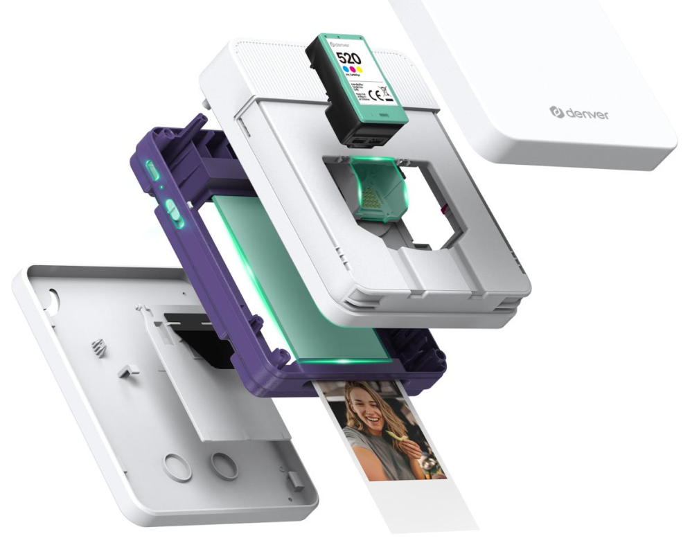 IMPRESORA MOVIL DENVER MCP-6010 INYECCION DE TINTA BATERIA RECARGABLE - detalle